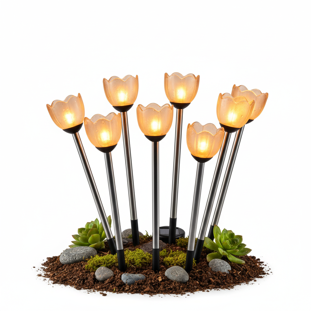 Solar Garden Stake Lights Pack of 8