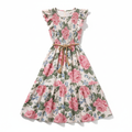 Women's Floral Summer Dress on white background