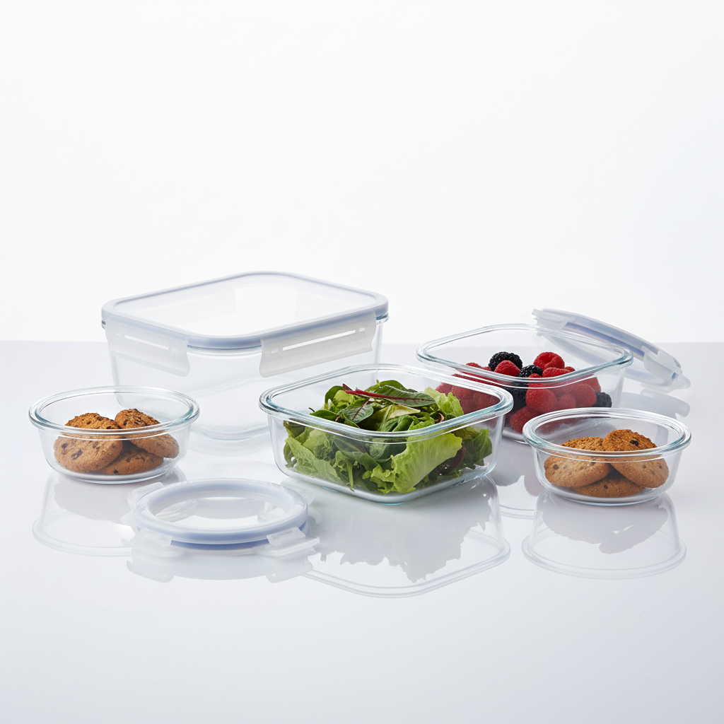 Glass Food Storage Containers Set of 4