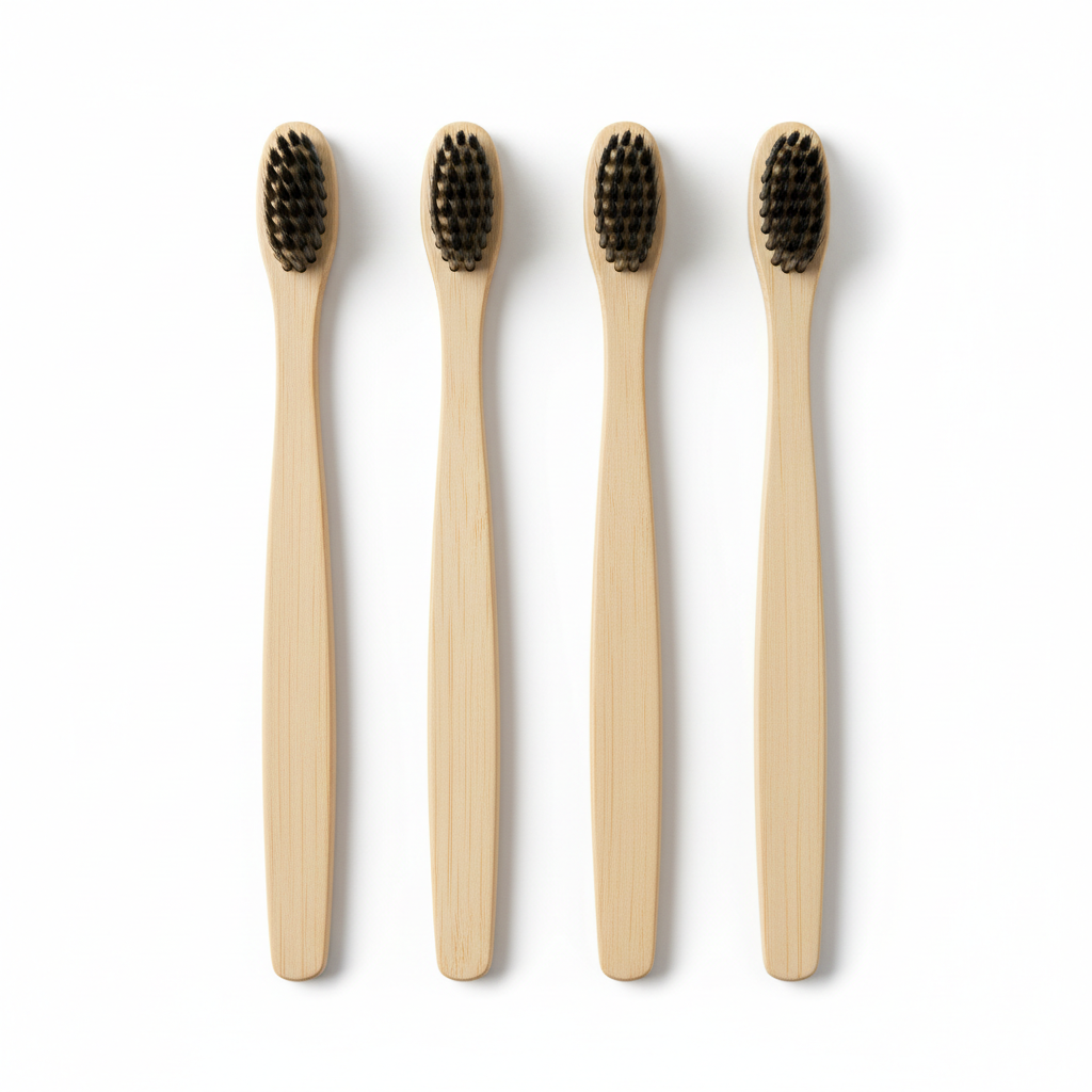 Bamboo Toothbrush Set