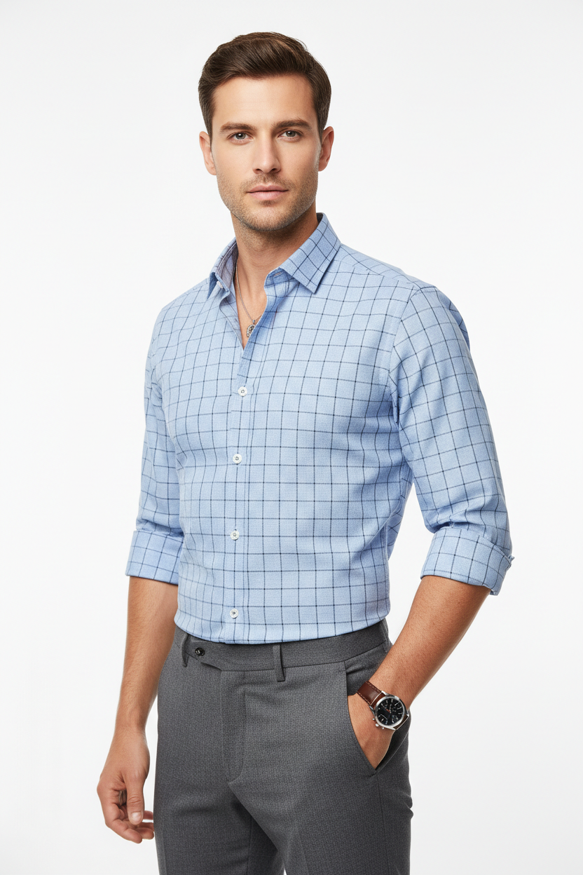 Men's Slim Fit Casual Shirt