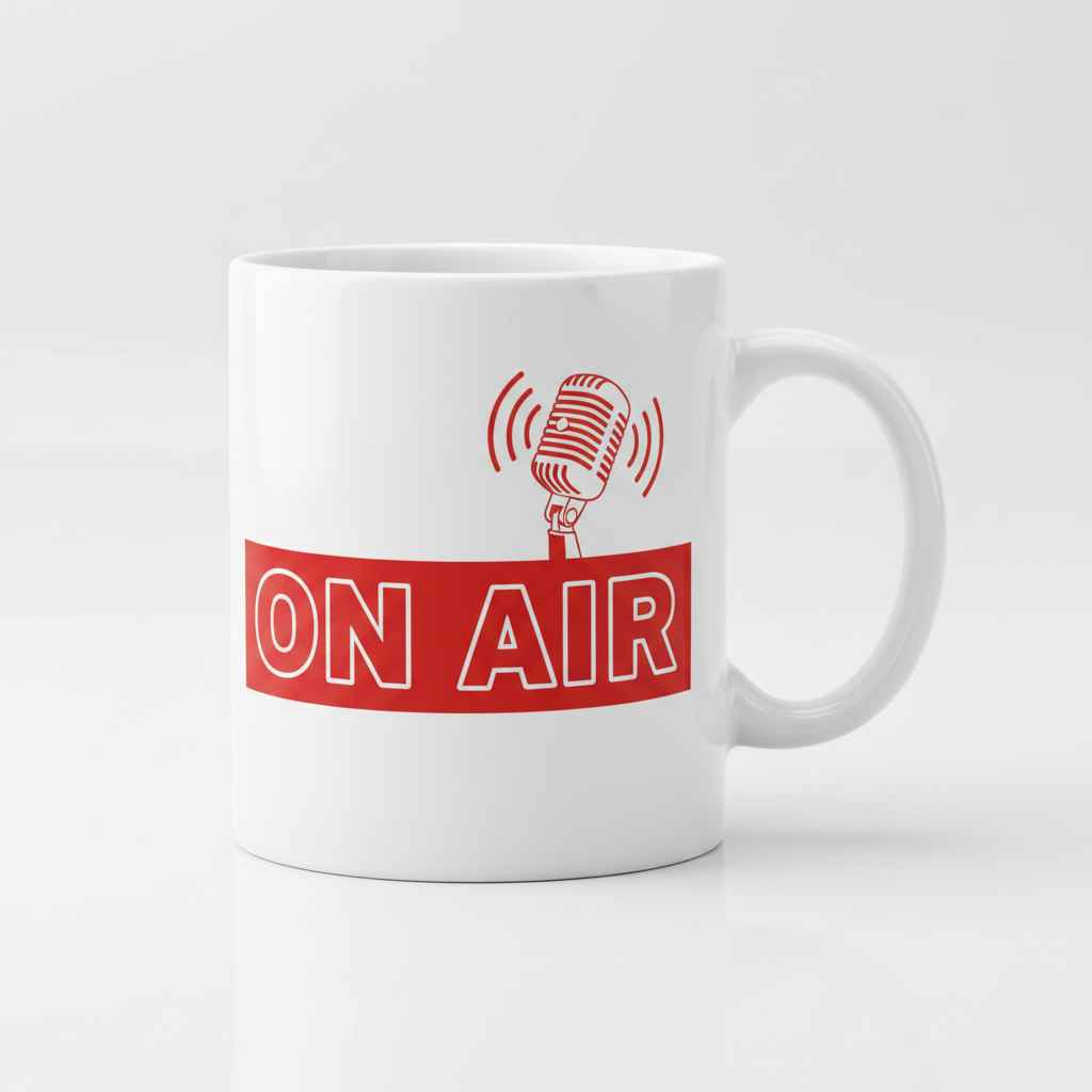 Podcaster Ceramic Mug – On Air
