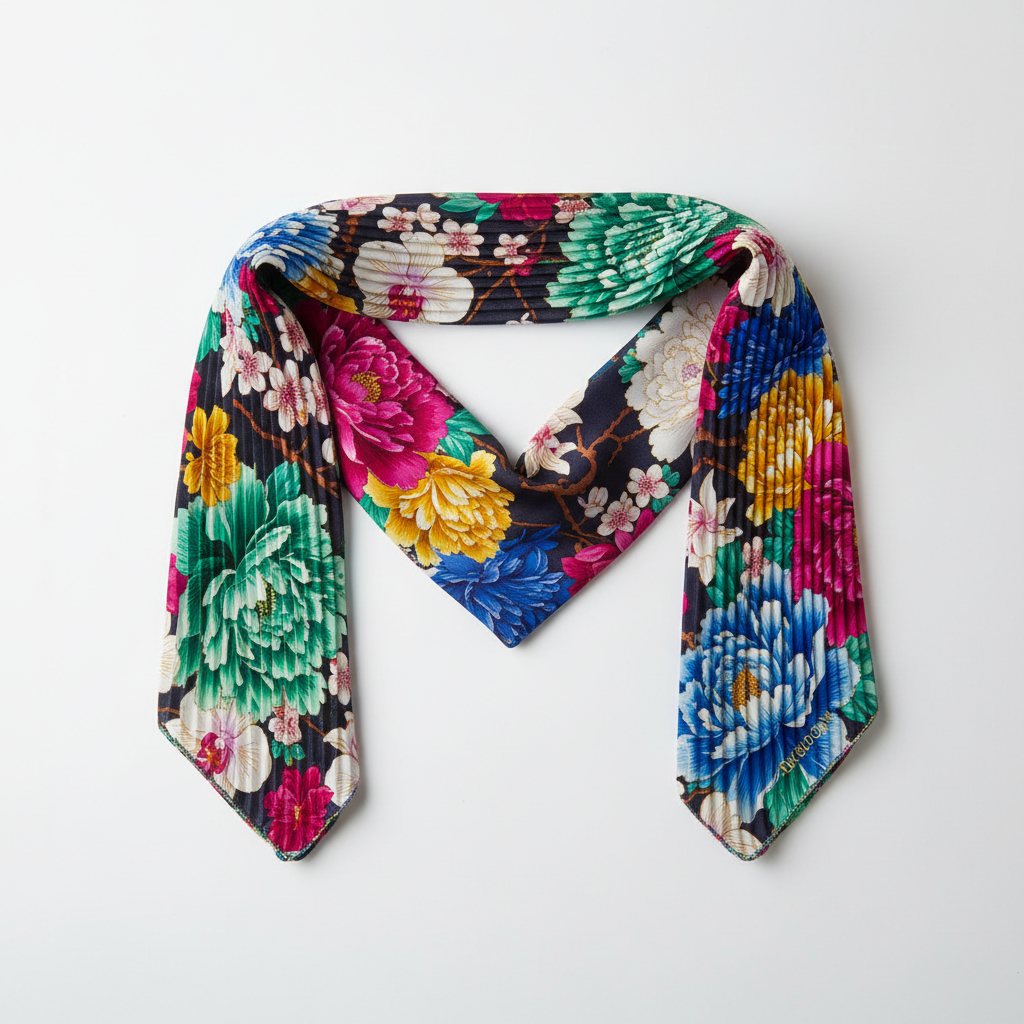 Classic Silk Scarf Floral Print