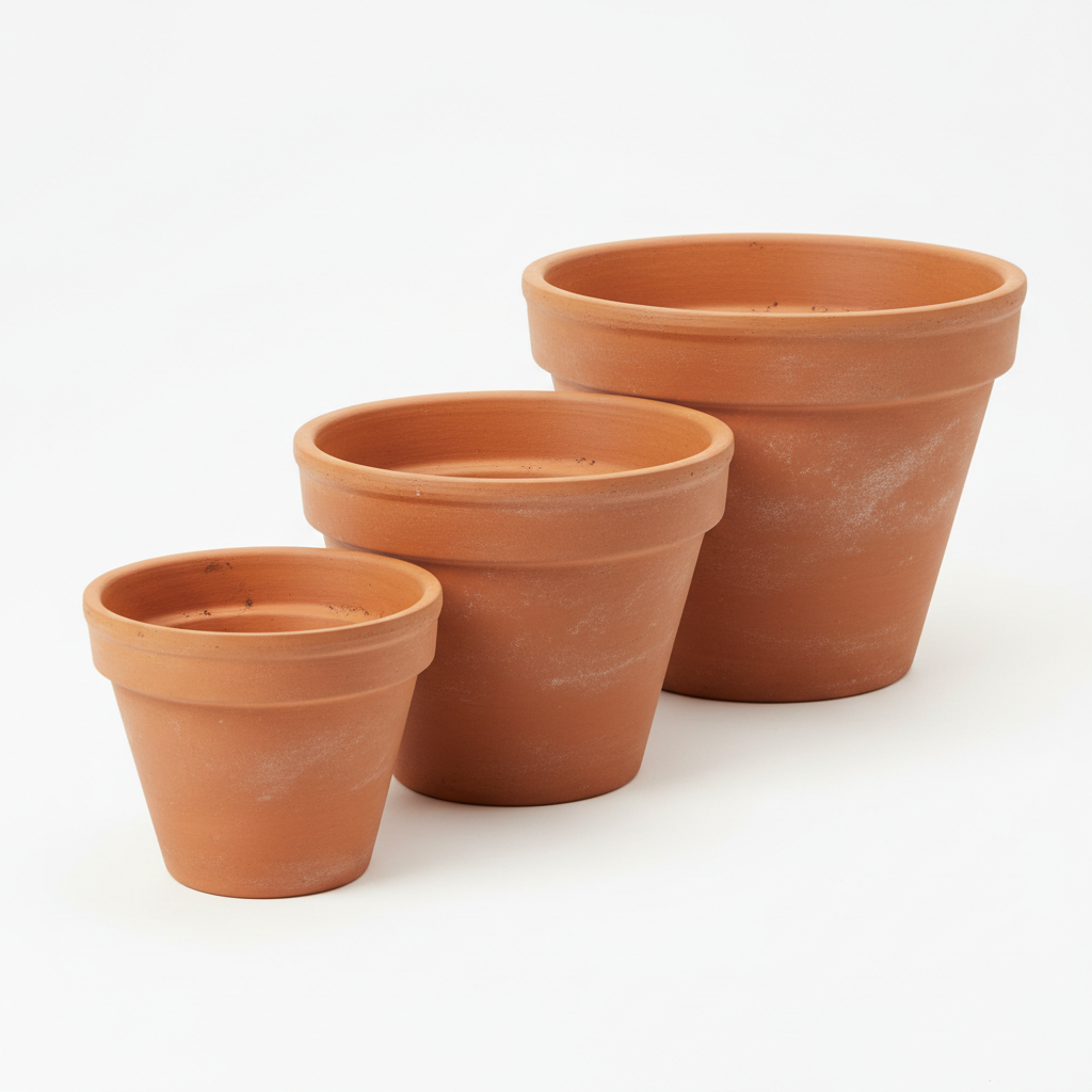 Terracotta Plant Pots Set of 3