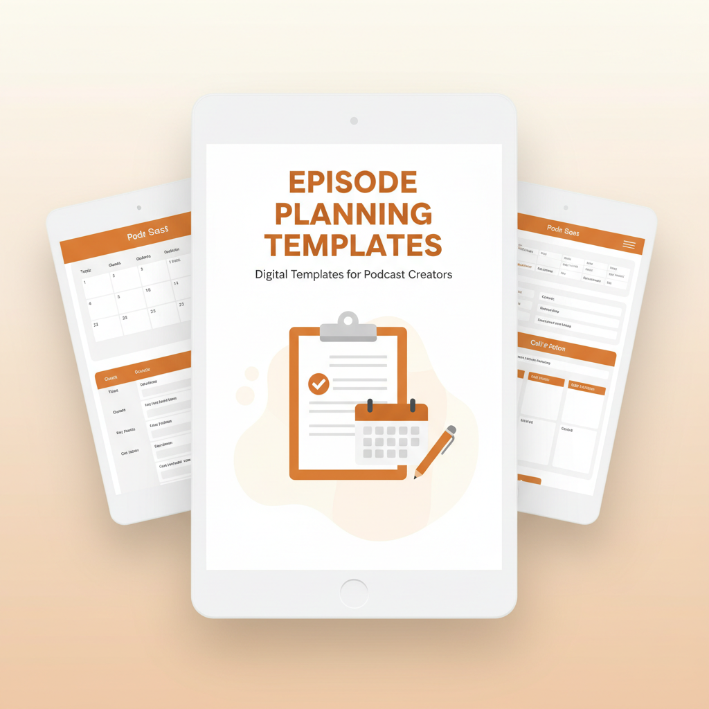 Podcast Episode Planning Templates (Digital)